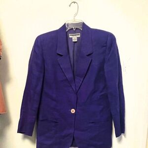 Jennifer Moore Petite women purple blazer